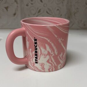 Starbucks Pink and White Swirl Mug